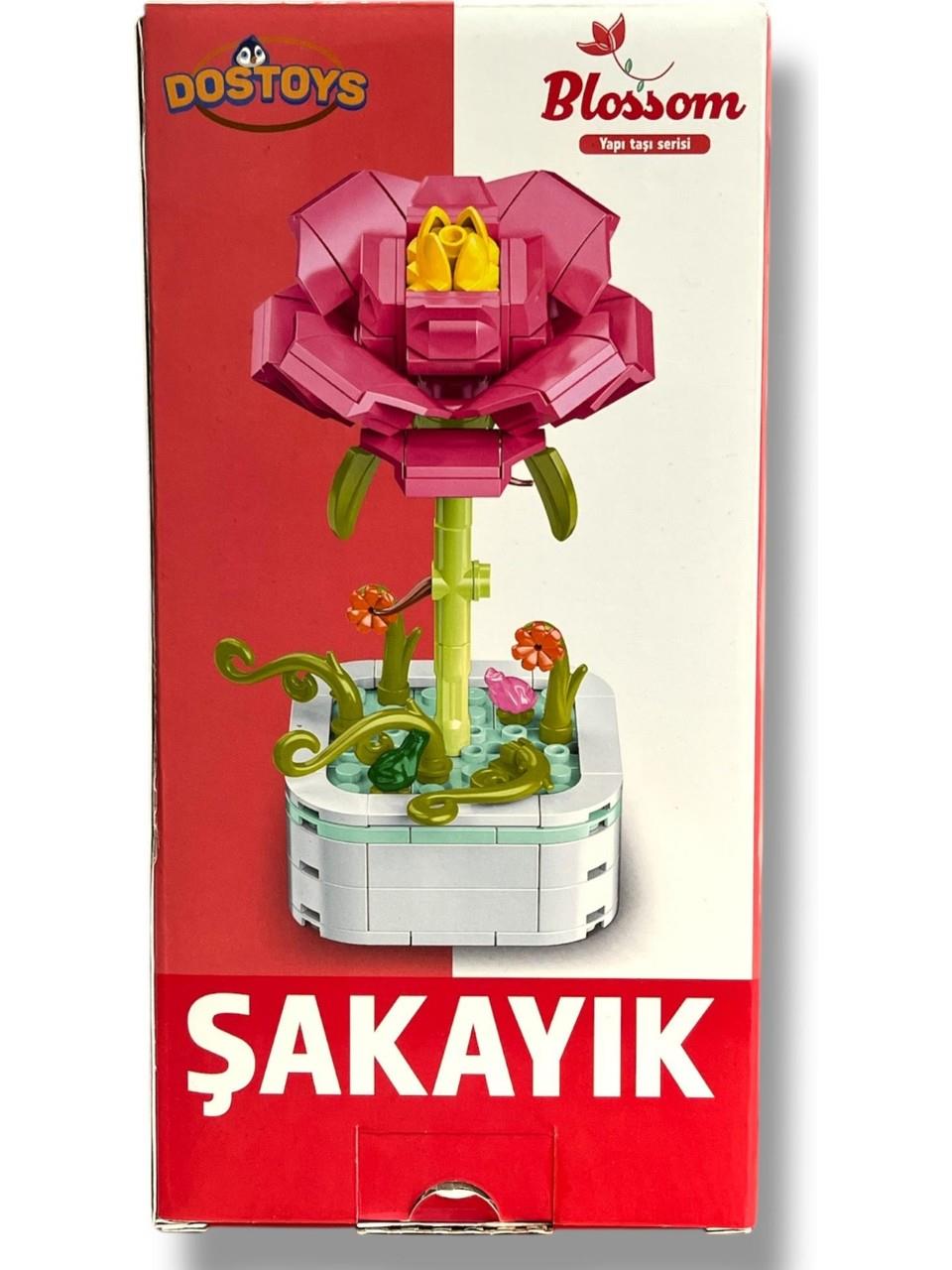 Dostoys 114 Parça Şakayık Çiçeği Yapım Seti - Gerçekçi ve Dekoratif Yapı Oyuncağı