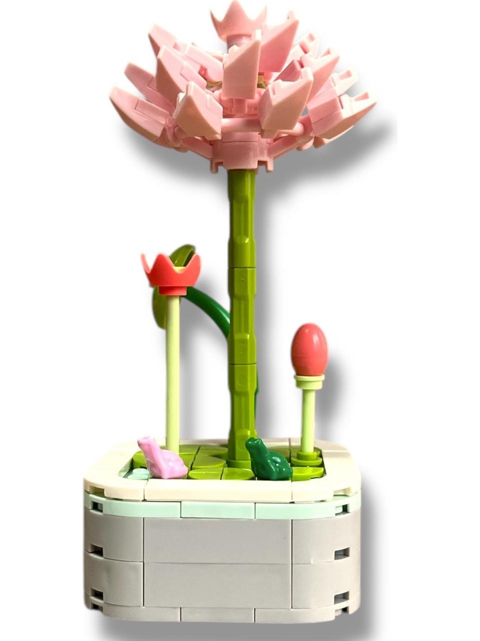 Dostoys 134 Parça Lotus Çiçeği Yapım Seti - Gerçekçi ve Dekoratif Yapı Oyuncağı