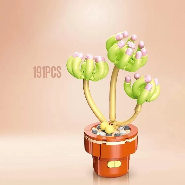 Dostoys Blossom Mini Çiçek Blok Oyuncak Fasülye Sedumu 191 Parça 6+