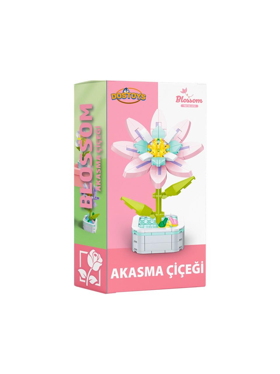 Dostoys Yapı Taşı Serisi Çiçek Yapım Seti Akasma Çiçeği