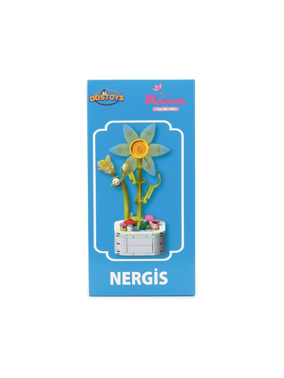 Dostoys Yapı Taşı Serisi Çiçek Yapım Seti Nergis Lego