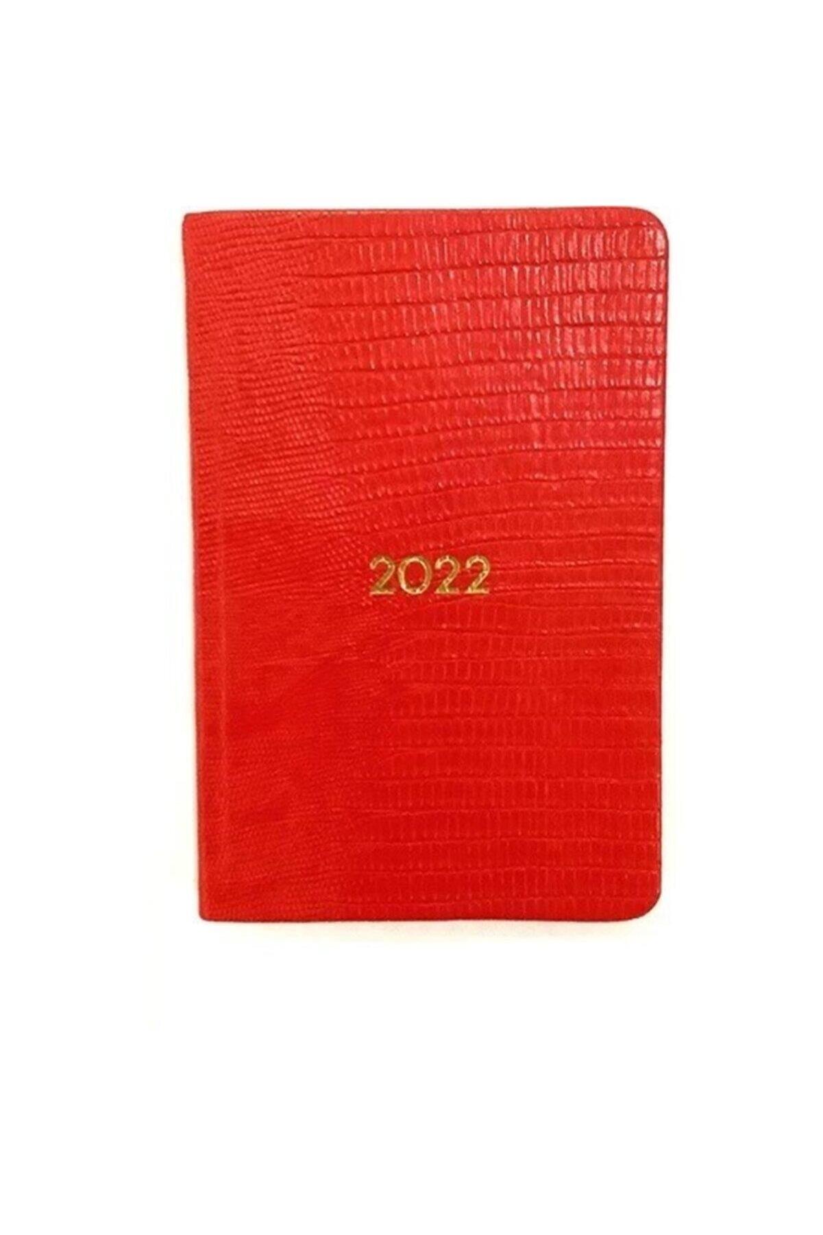 Ece Haftalık Özel Krokodil Deri Cep Ajanda Vişnezade 10x15 Cm 2022