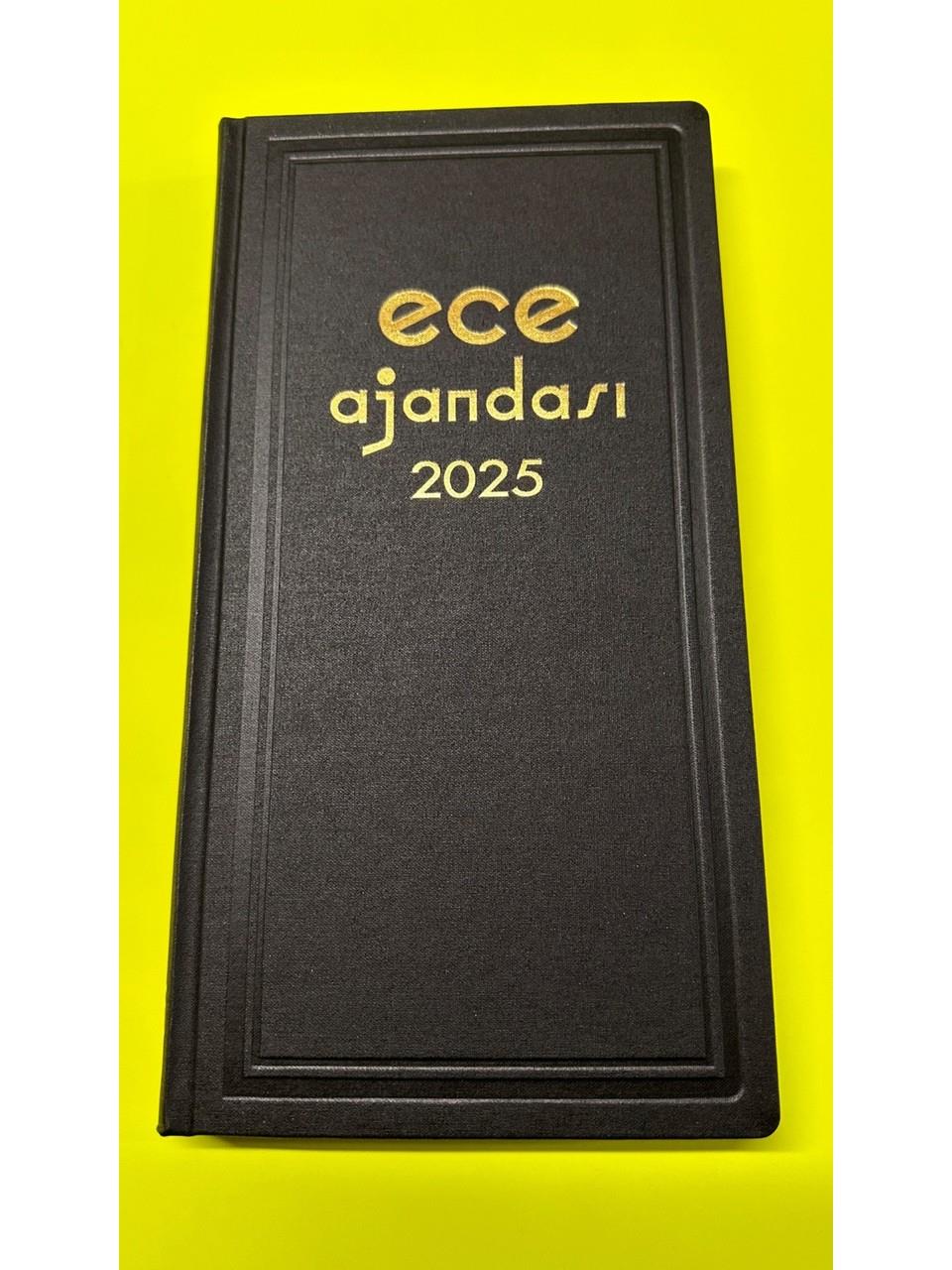 Ece Ticari Ajanda Asya Günlük Çizgili 17x33 CM 2025 Yılı Günlük Çizgili Ticari Ajanda