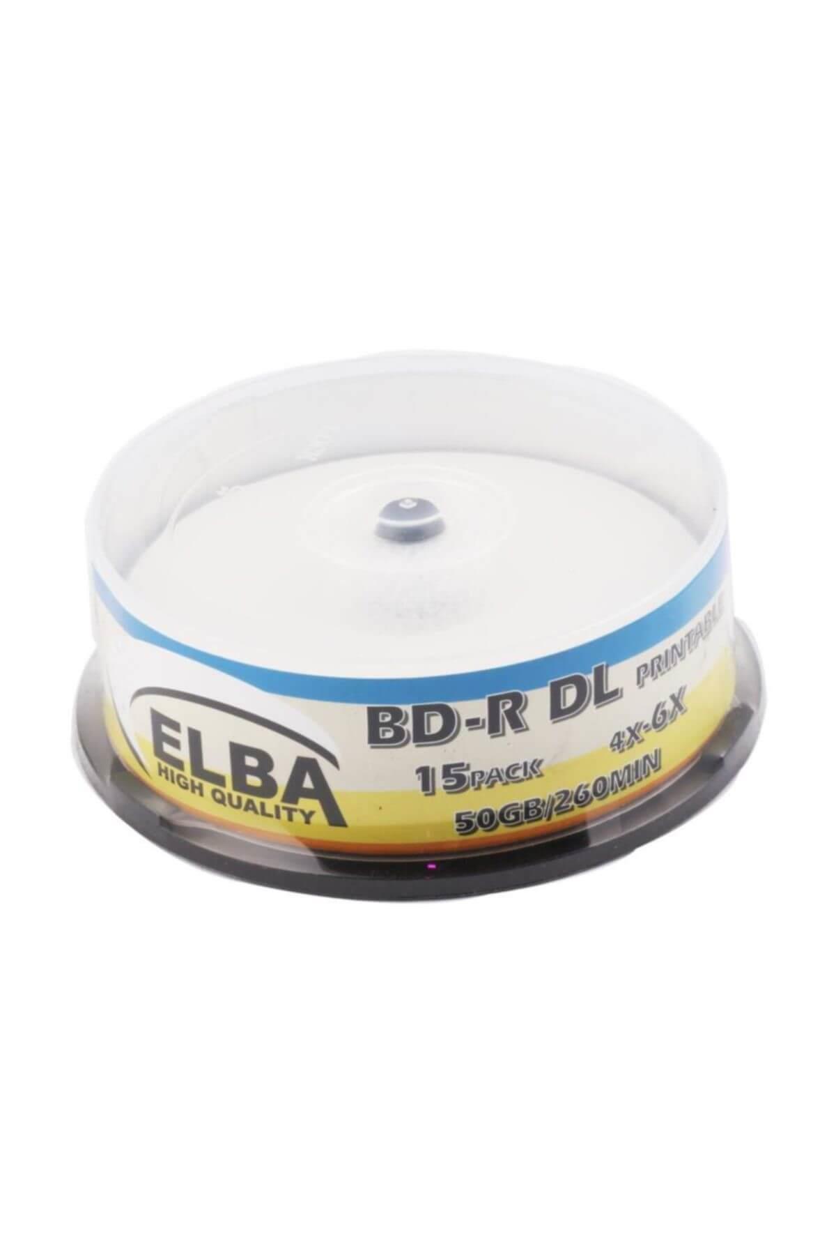 Elba Blu-Ray BD-R 6X 50 GB 15 Li Cake Box Printable
