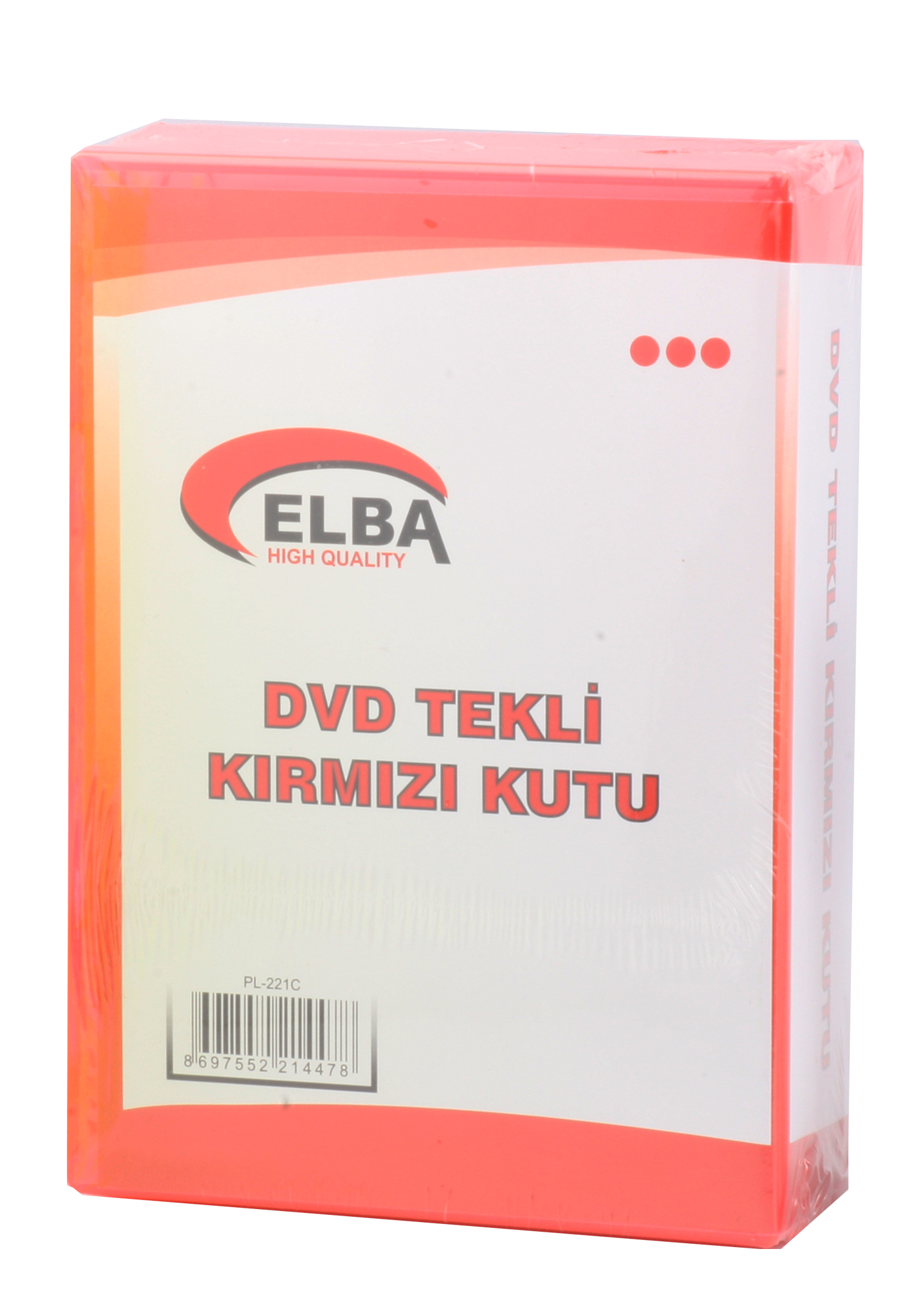 Elba Tekli Kırmızı Renkli Standart Dvd Kutusu