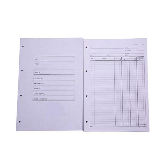 Elma Cari Hesap Klasör Yedeği Büyük 20x28 CM Cari Hesap Klasör Yedeği