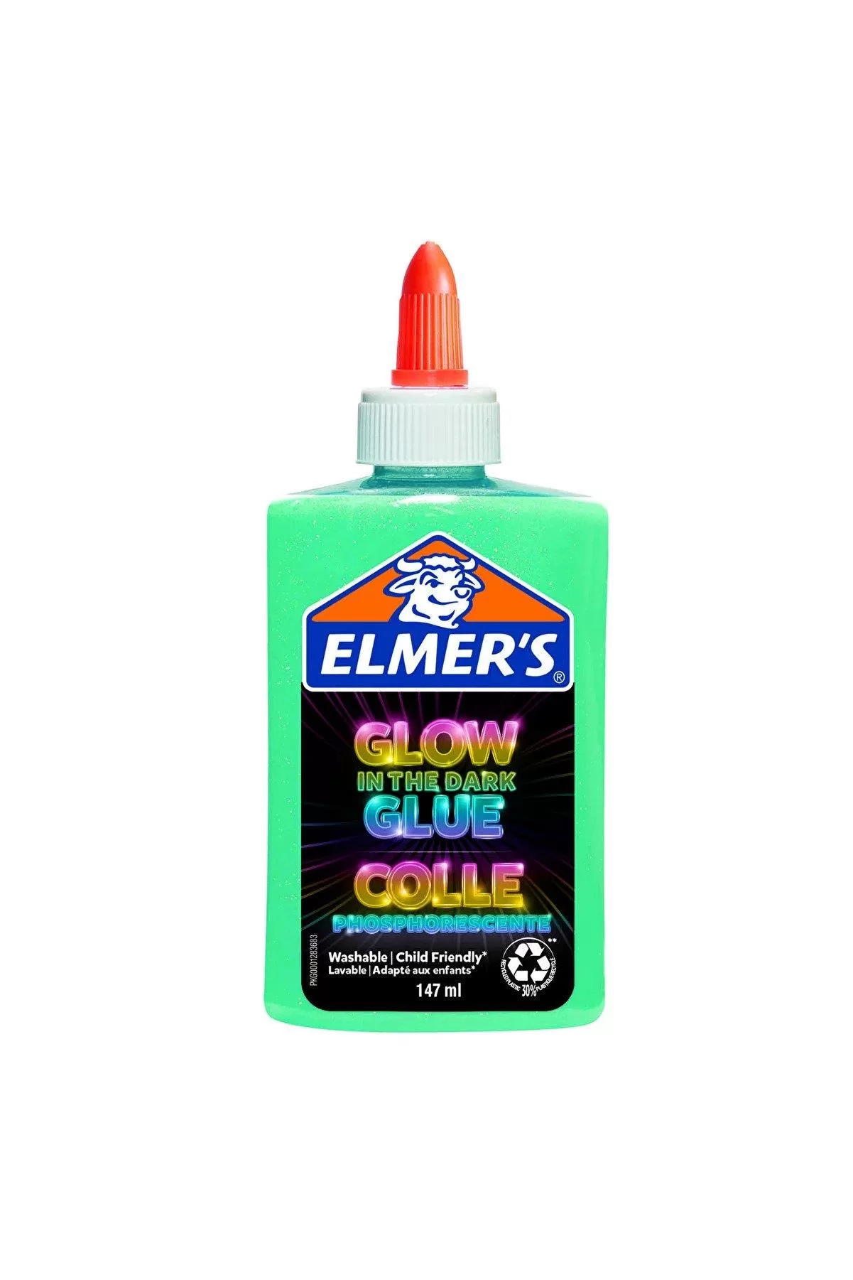 Elmer S Karanlıkta Parlayan Yapıştırıcı Mavi Slime Karanlıkta Parlayan 147 ML