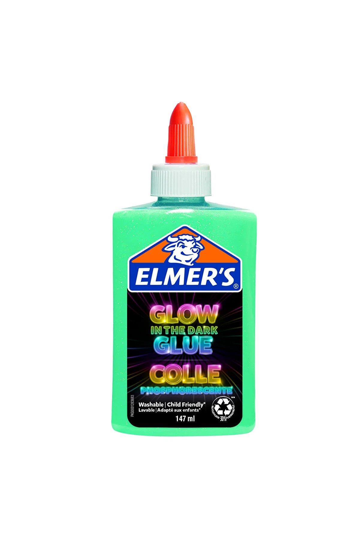 Elmer S Karanlıkta Parlayan Yapıştırıcı Mavi Slime Karanlıkta Parlayan 147 ML