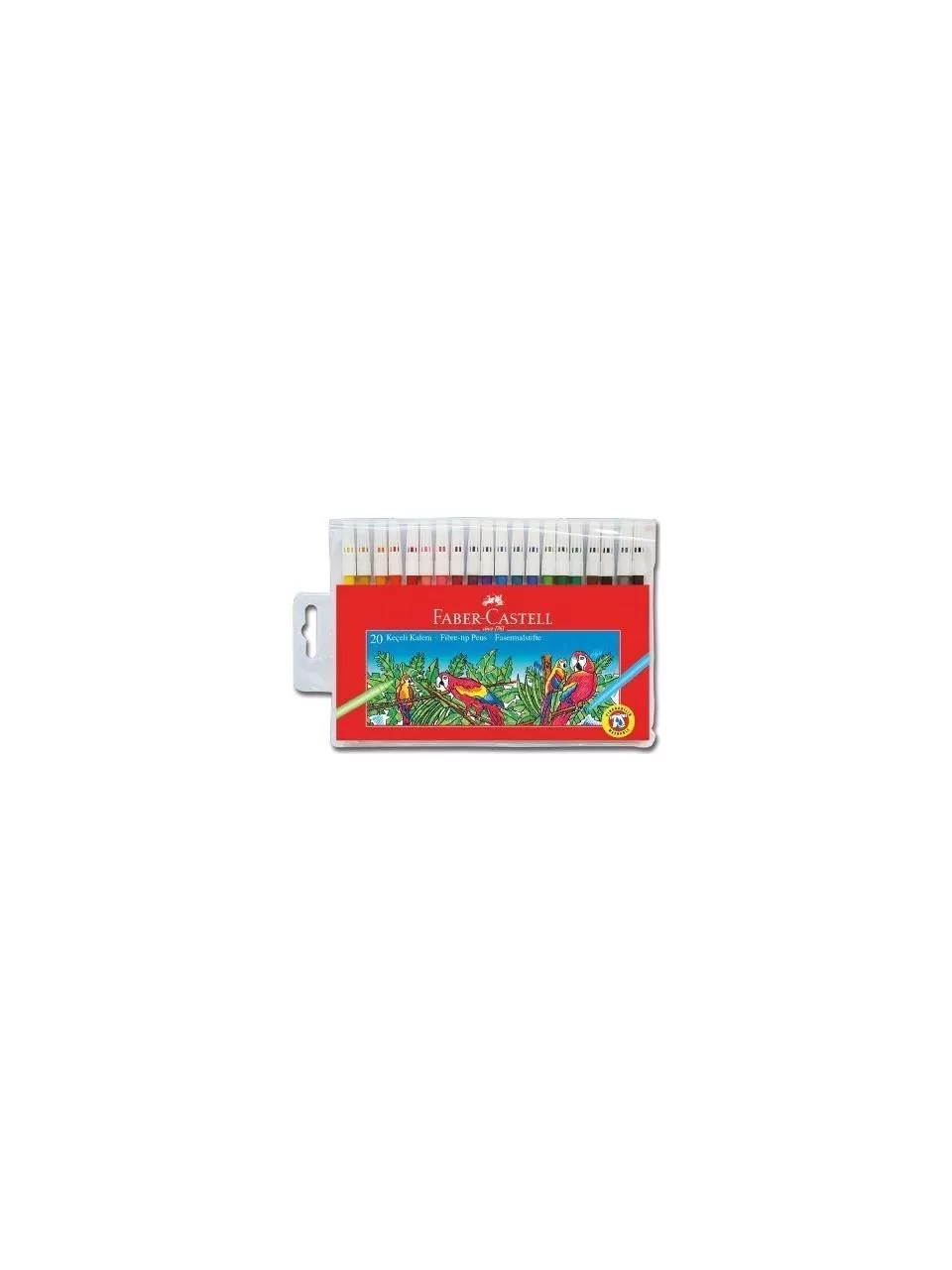 Faber-Castell Keçeli Boya Kalemi Yıkanabilir 20 Renk