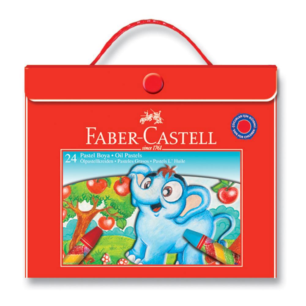 Faber-Castell Pastel Boya Plastik Çantalı 24 Renk
