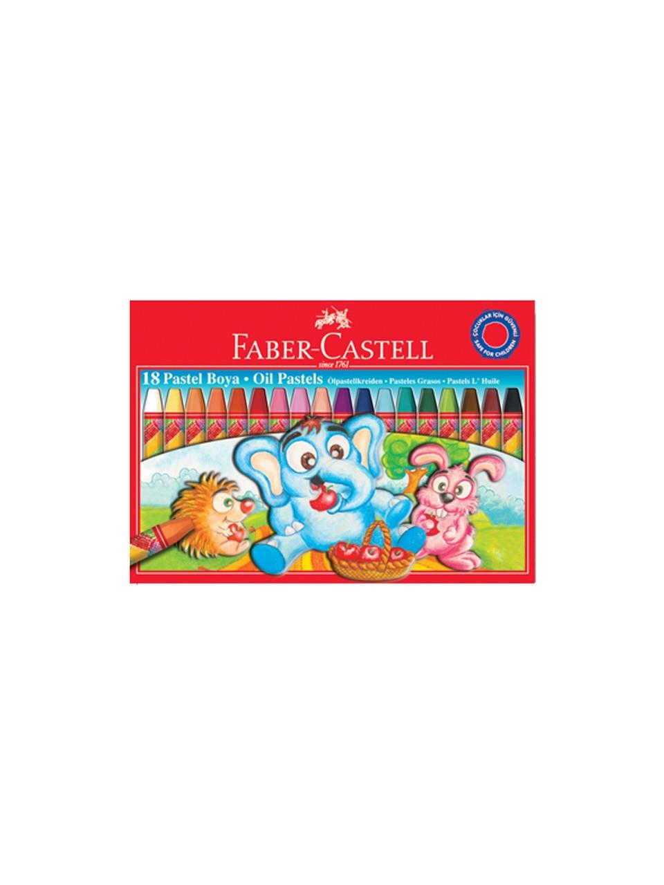Faber-Castell Pastel Boya Red Line Karton Kutu Köşeli 18 Renk