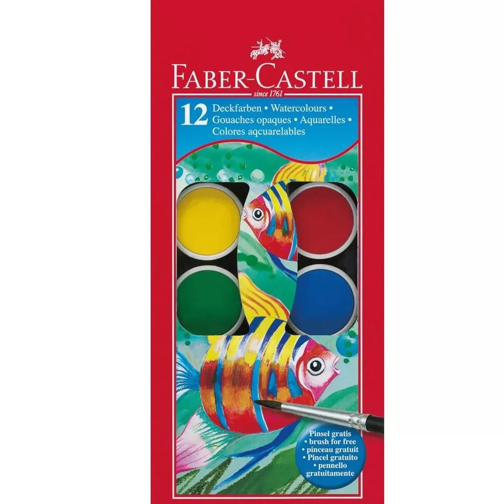 Faber-Castell Sulu Boya Küçük Boy 12 Renk