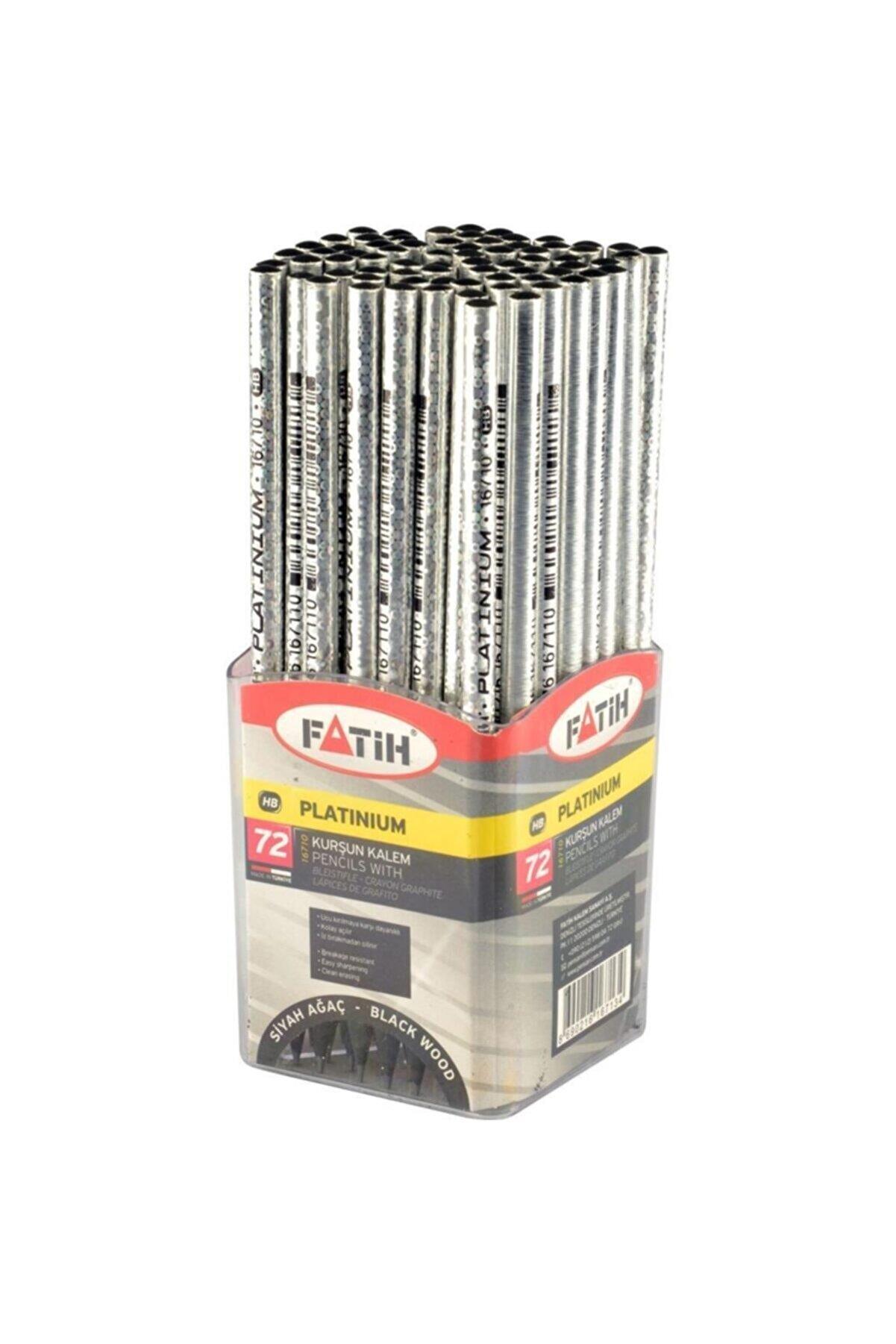 Fatih Kurşun Kalem Platinyum Siyah Lata Kurşun Kalem (72 Li Paket)