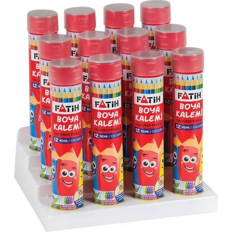 Fatih Kuru Boya Metal Tüp Kutu Tam Boy 12 Lİ 33114