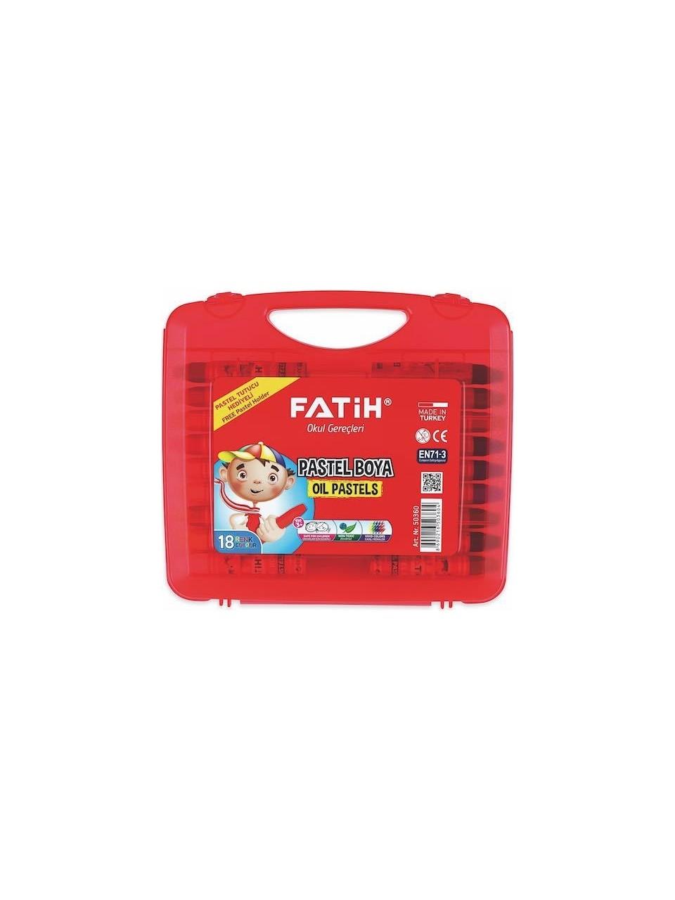 Fatih Pastel Boya Çantalı 18 Renk 