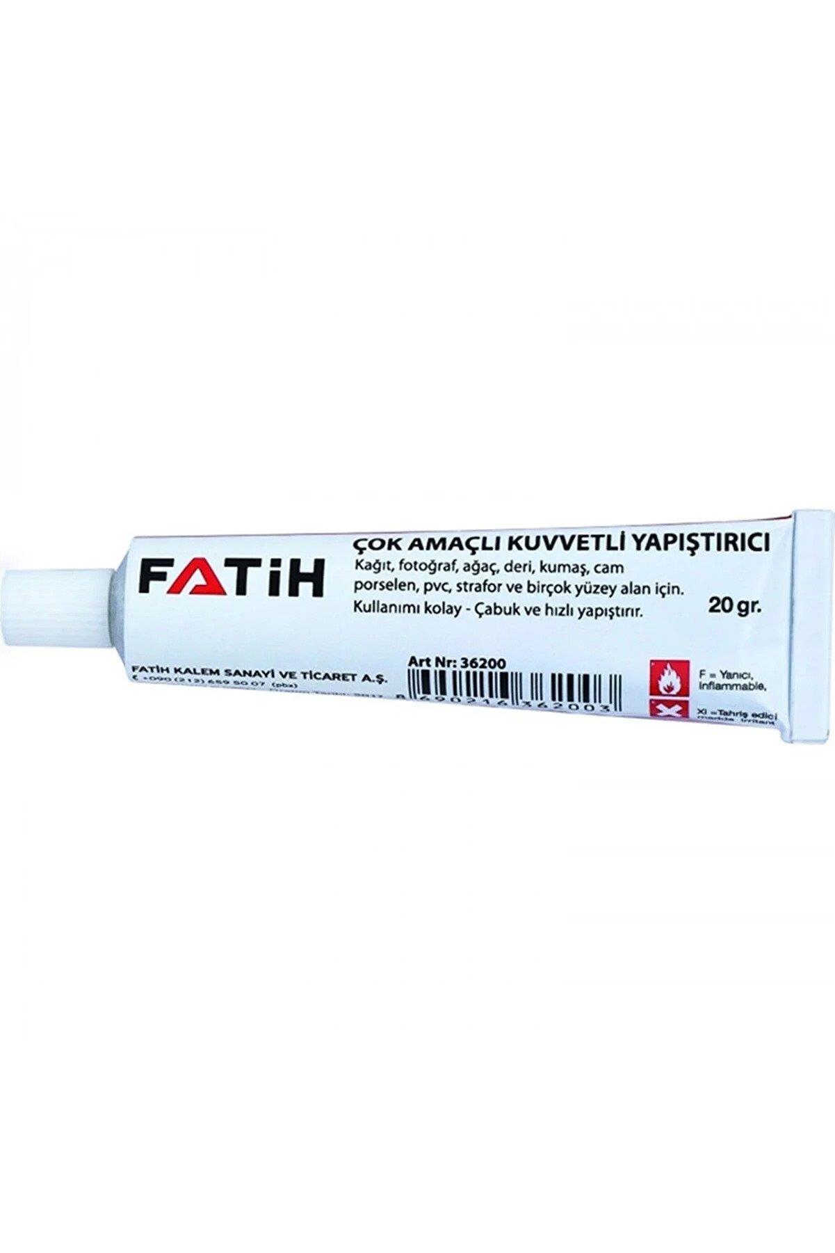 Fatih Sıvı Yapıştırıcı Tüplü 20 ML Kuvvetli Sıvı Yapıştırıcı (25 Li Paket)