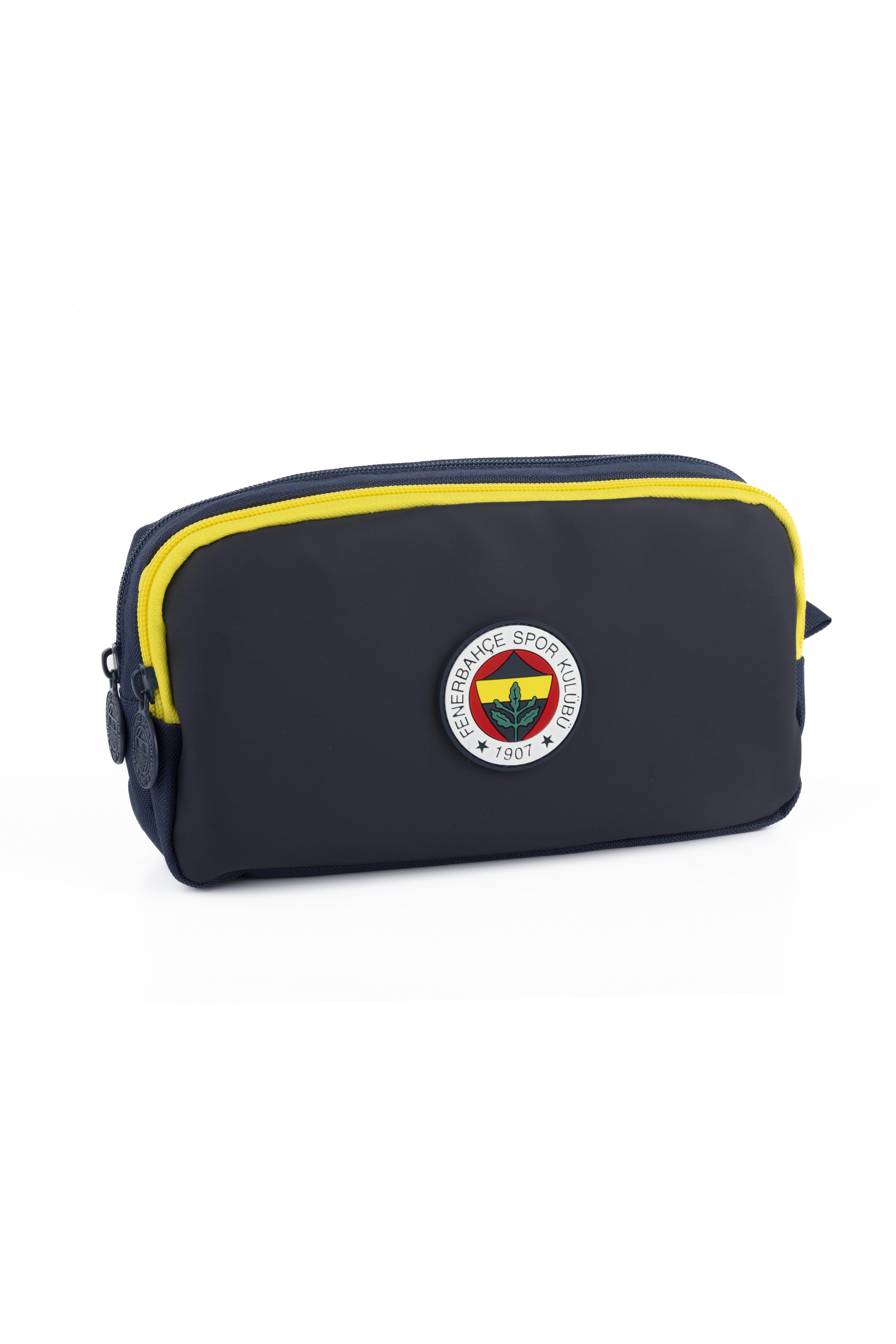 Fenerbahçe Orjinal Lisanslı 1907 Kalem Kutusu Çantası İki Bölmeli Kalemlik