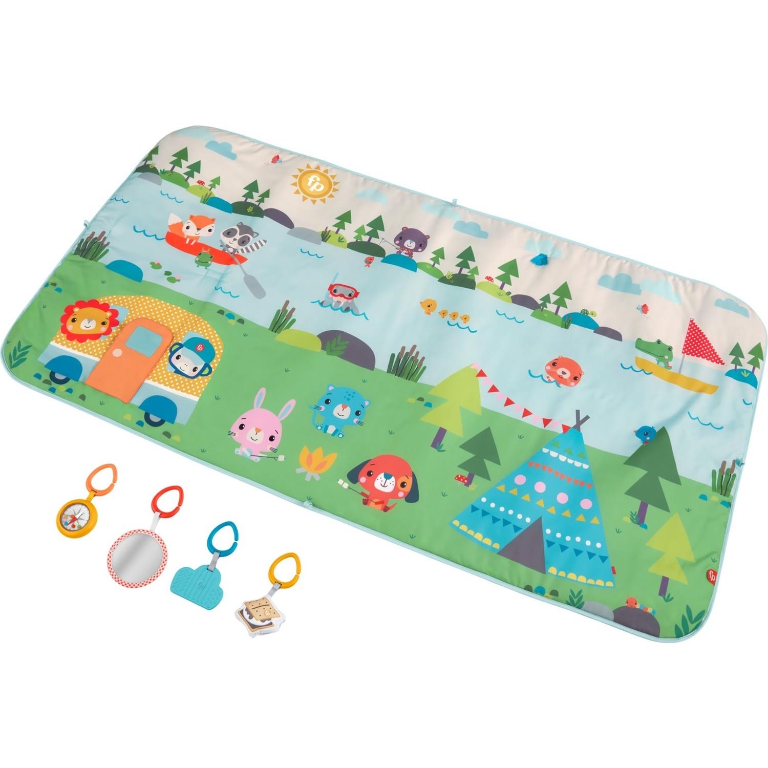 Fisher Price Büyük Maceralar Dev Oyun Halısı Yanında Oyuncaklar Bulunan 152 cm Oyun Minderi