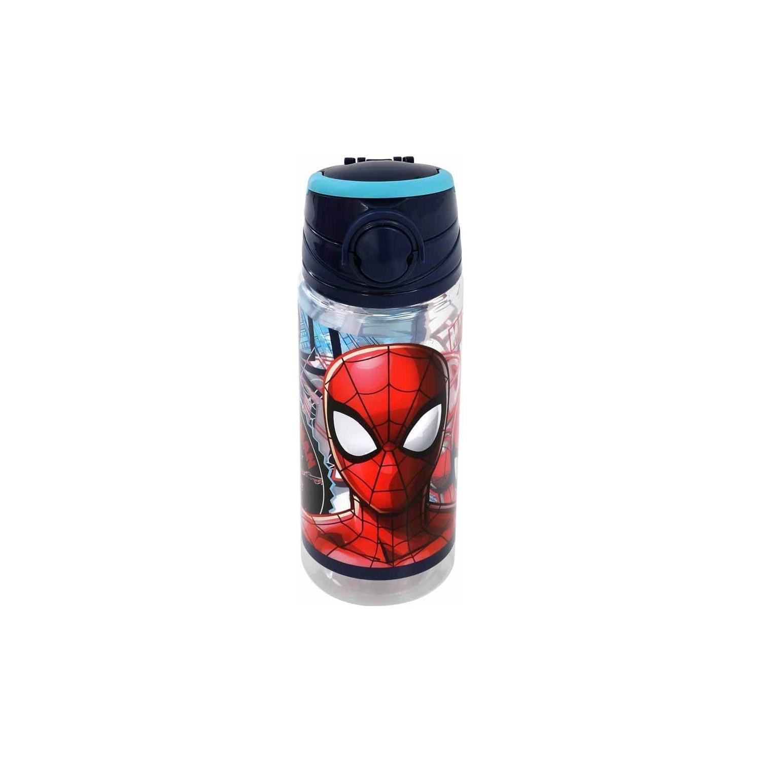 Frocx Matara Spiderman Plastik 500 ML Torn W2 Pipetli Spiderman Suluk