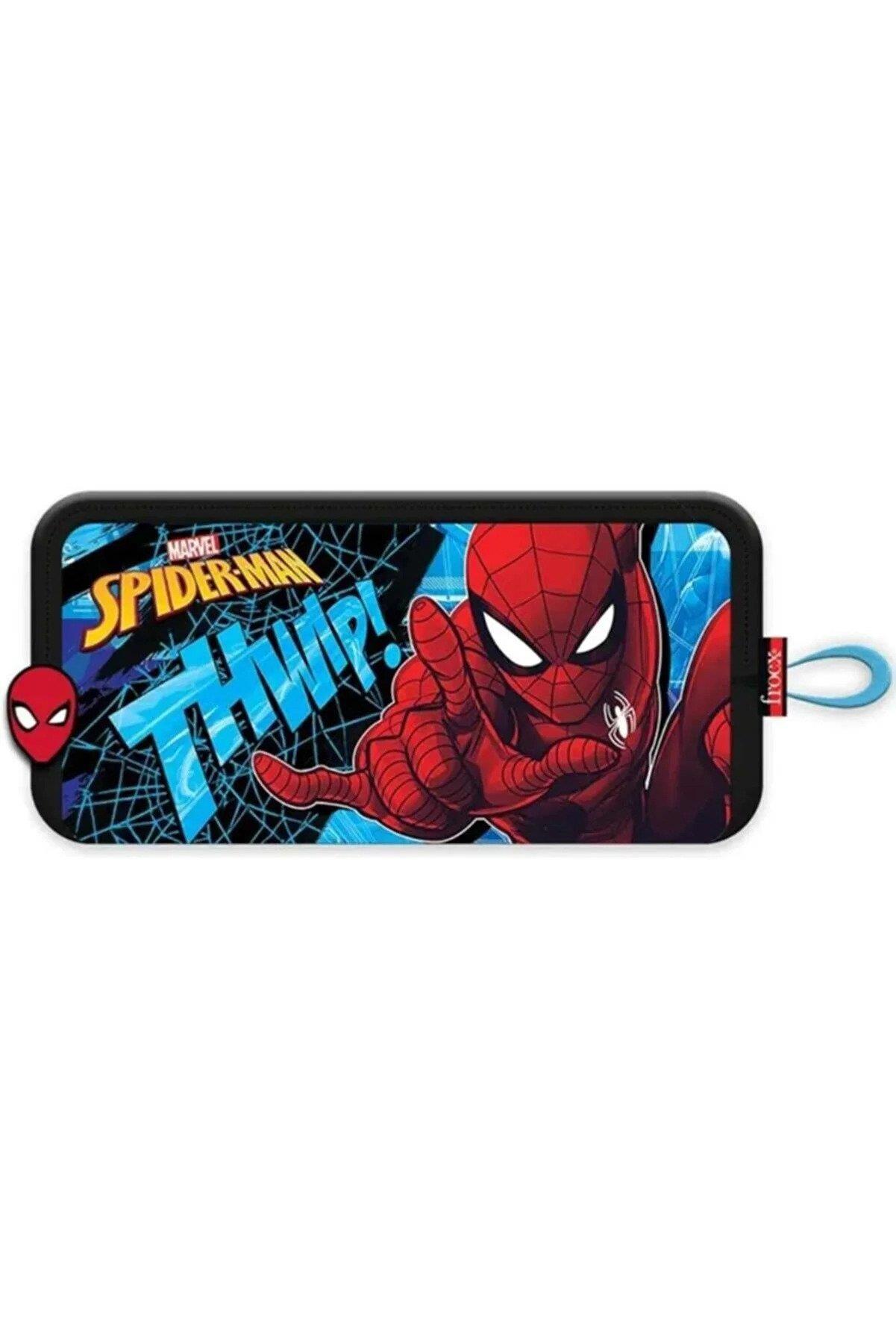 Frocx Spiderman Hawk Erkek Çocuk Kalemlik Spider Web Kalem Çantası Çift Gözlü