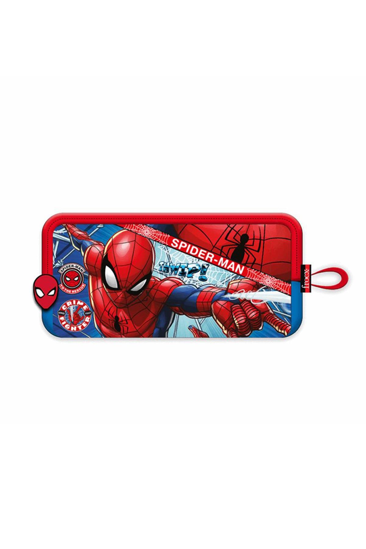 Frocx Spiderman Hawk Fighter Erkek Çocuk Kalemlik Spiderman Çift Bölmeli Kalem Çantası
