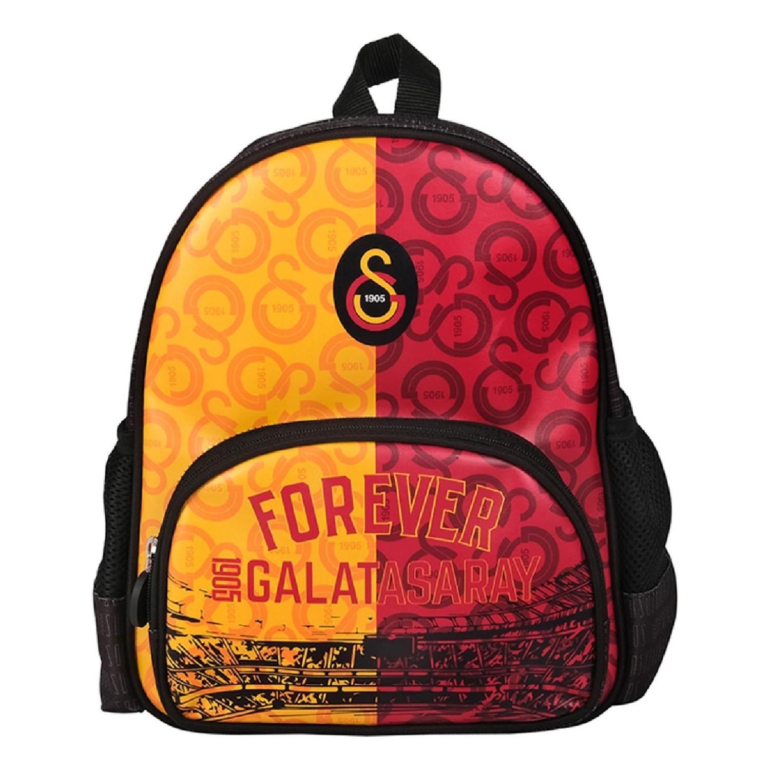 Galatasaray Forever Suni Deri Anaokulu Sırt Çantası 2 Bölmeli Anaokulu Çantası