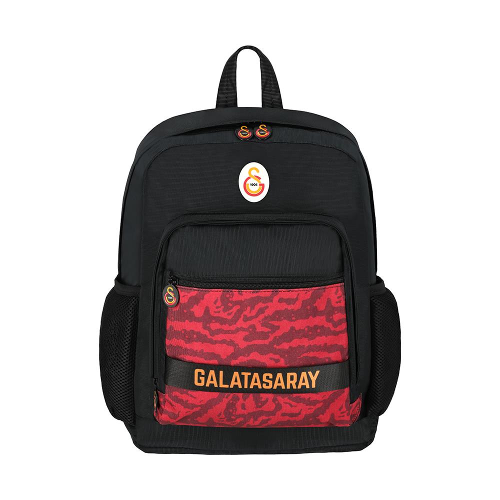 Galatasaray Lisanslı Arma ve Kırmızı Kamofilaj Desenli Okul Sırt Çantası Yeni Sezon