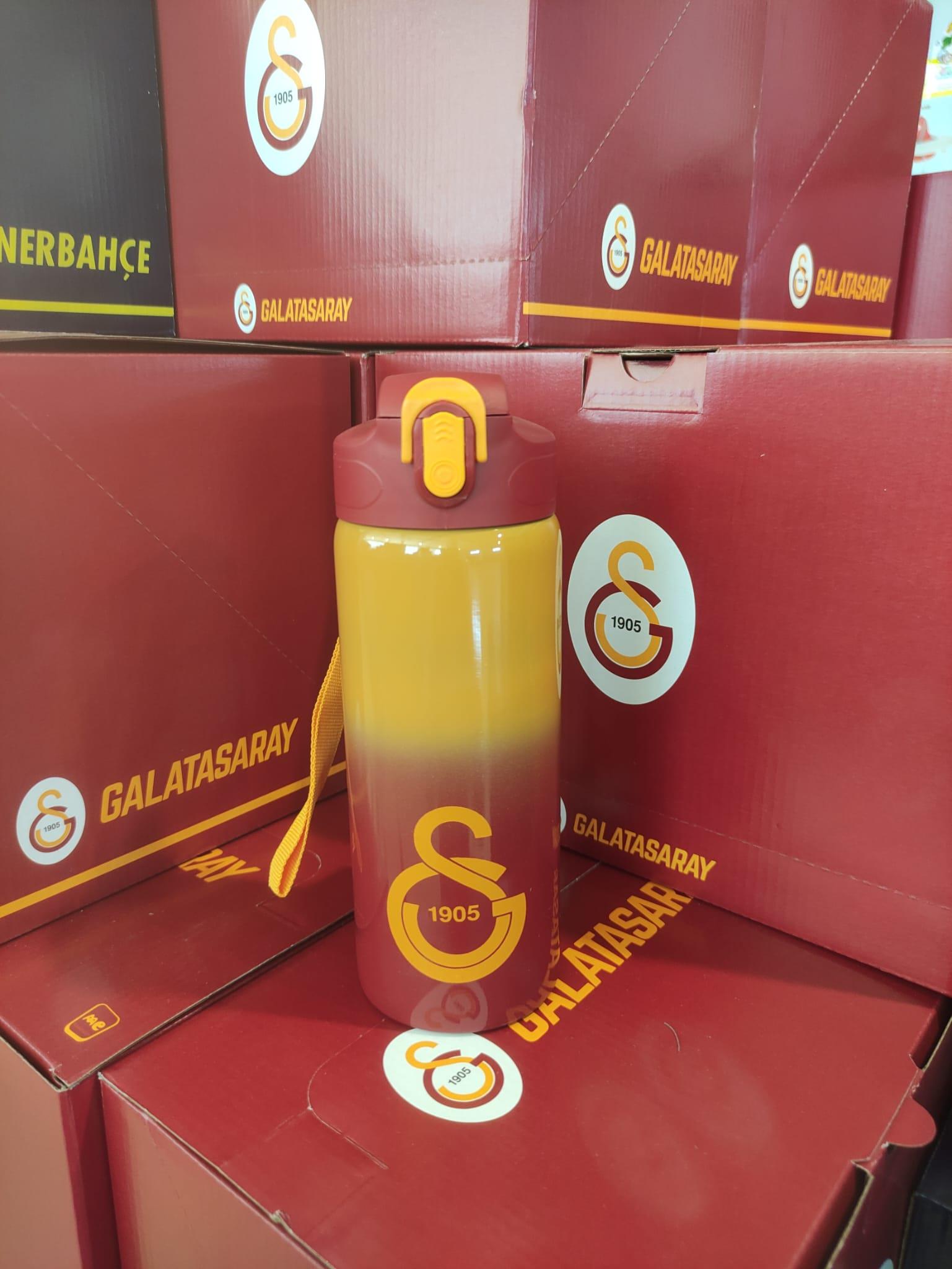 Galatasaray Lisanslı Çelik Suluk Matara