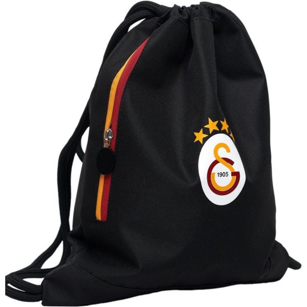 Galatasaray Sırt Çantası Galatasaray Önden Cep Detaylı Siyah
