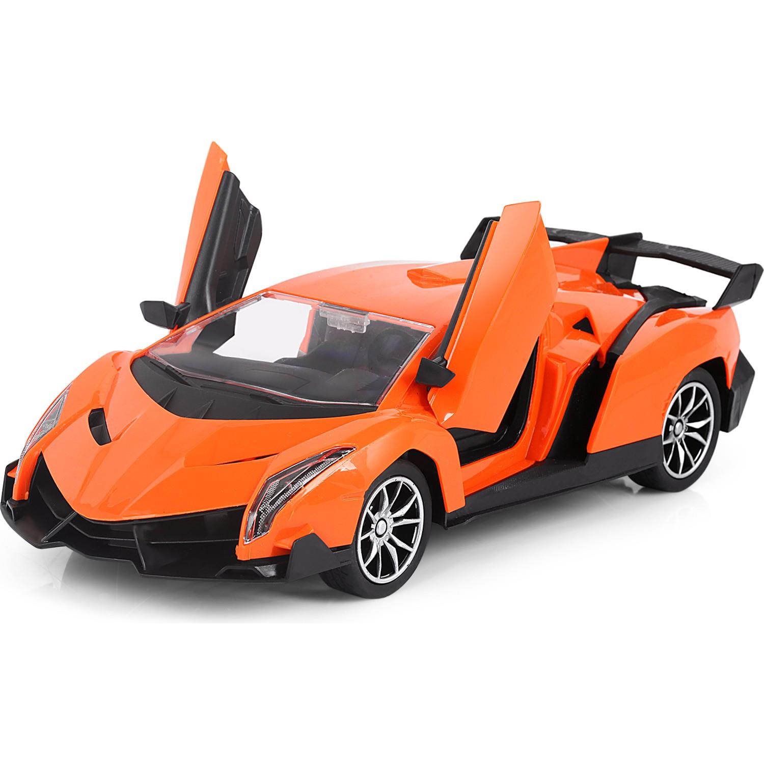 Galtoys 1:16 Ölçekli Şarjlı Uzaktan Kumandalı Turuncu Lamborghini Kapıları Açılan