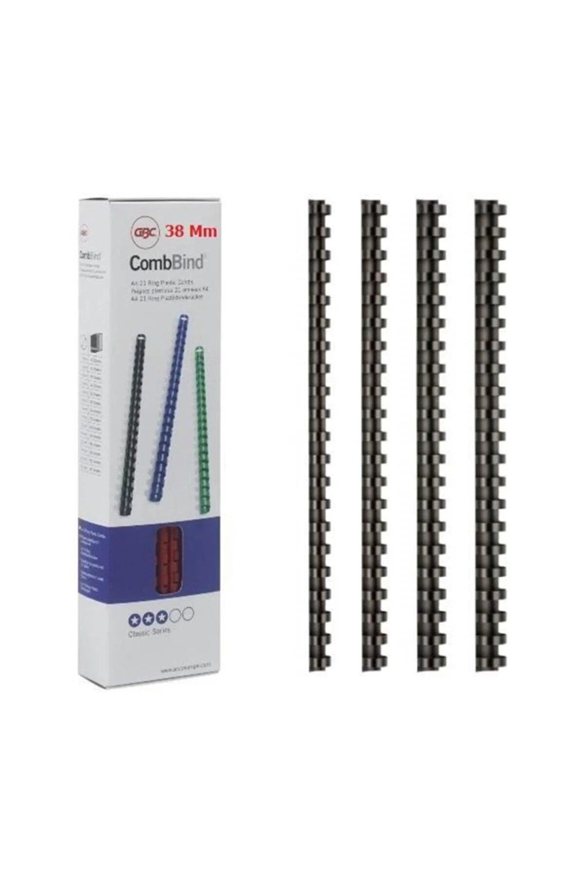 Gbc Spiral Plastik Combbind 38 MM Siyah Plastik Spiral (50 Li Paket)