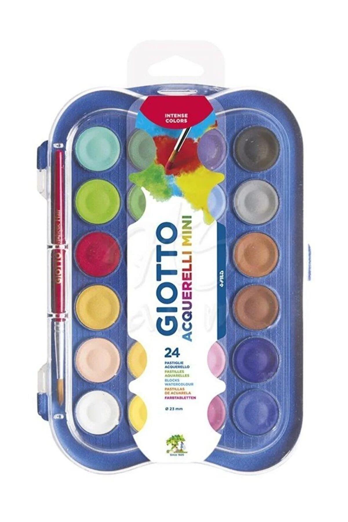 Giotto Sulu Boya Acquarell Blocks 23 MM 24 Renk Sulu Boya