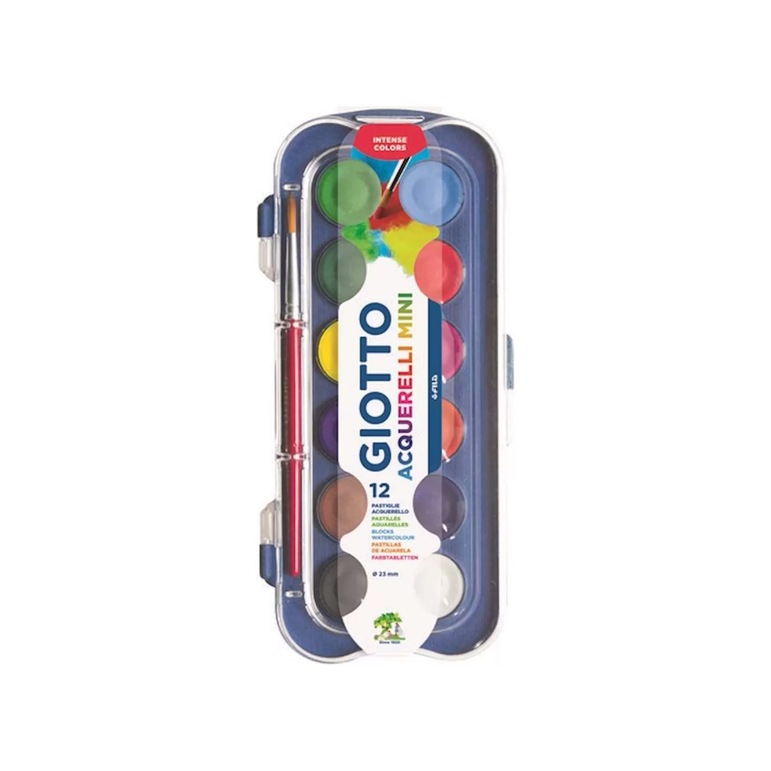 Giotto Sulu Boya Acquarell Blocks 23 mm 12 Renk Sulu Boya