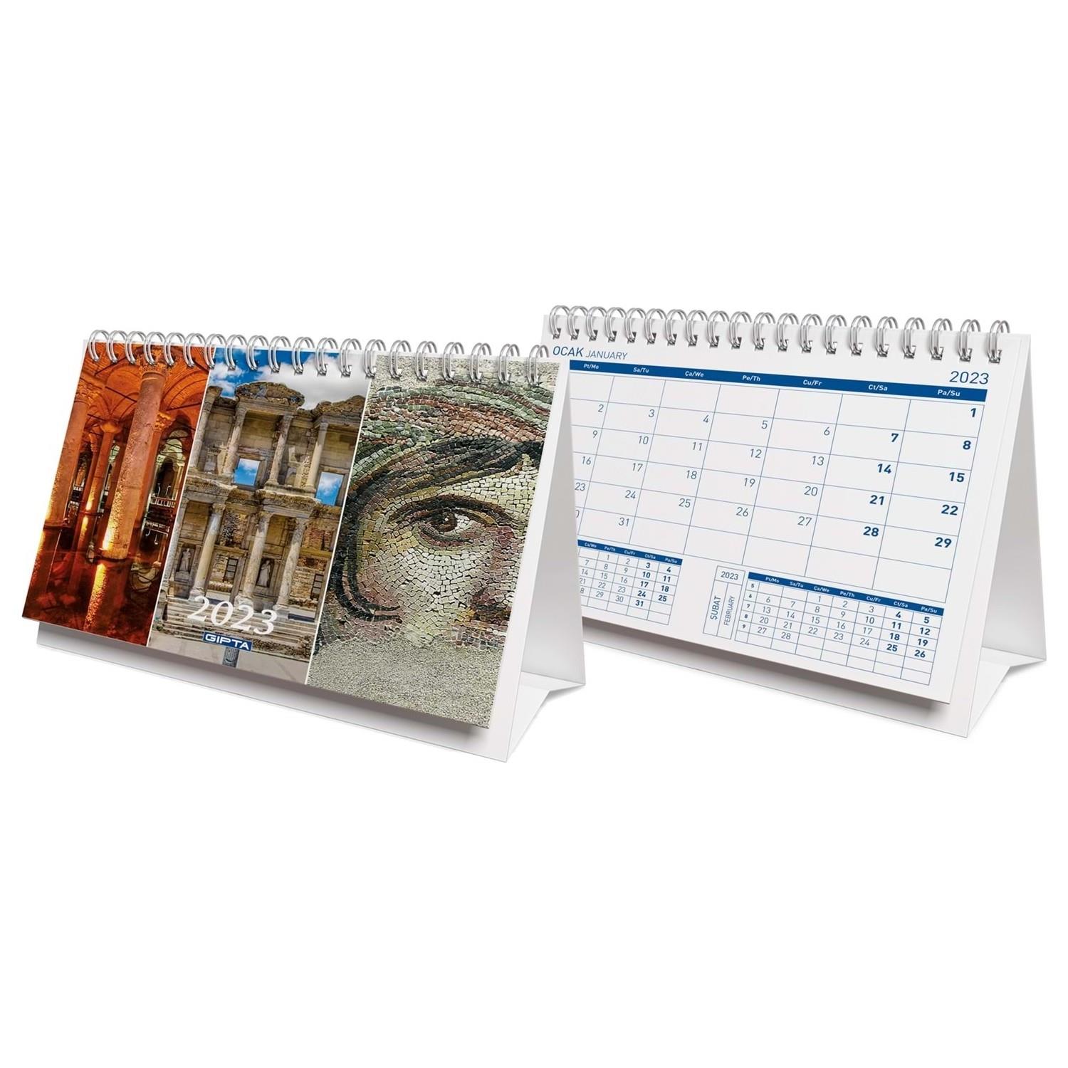 Gıpta 2025 Üçgen Takvim Bristol 19 x 14.3 CM Karışık Model 1 Adet