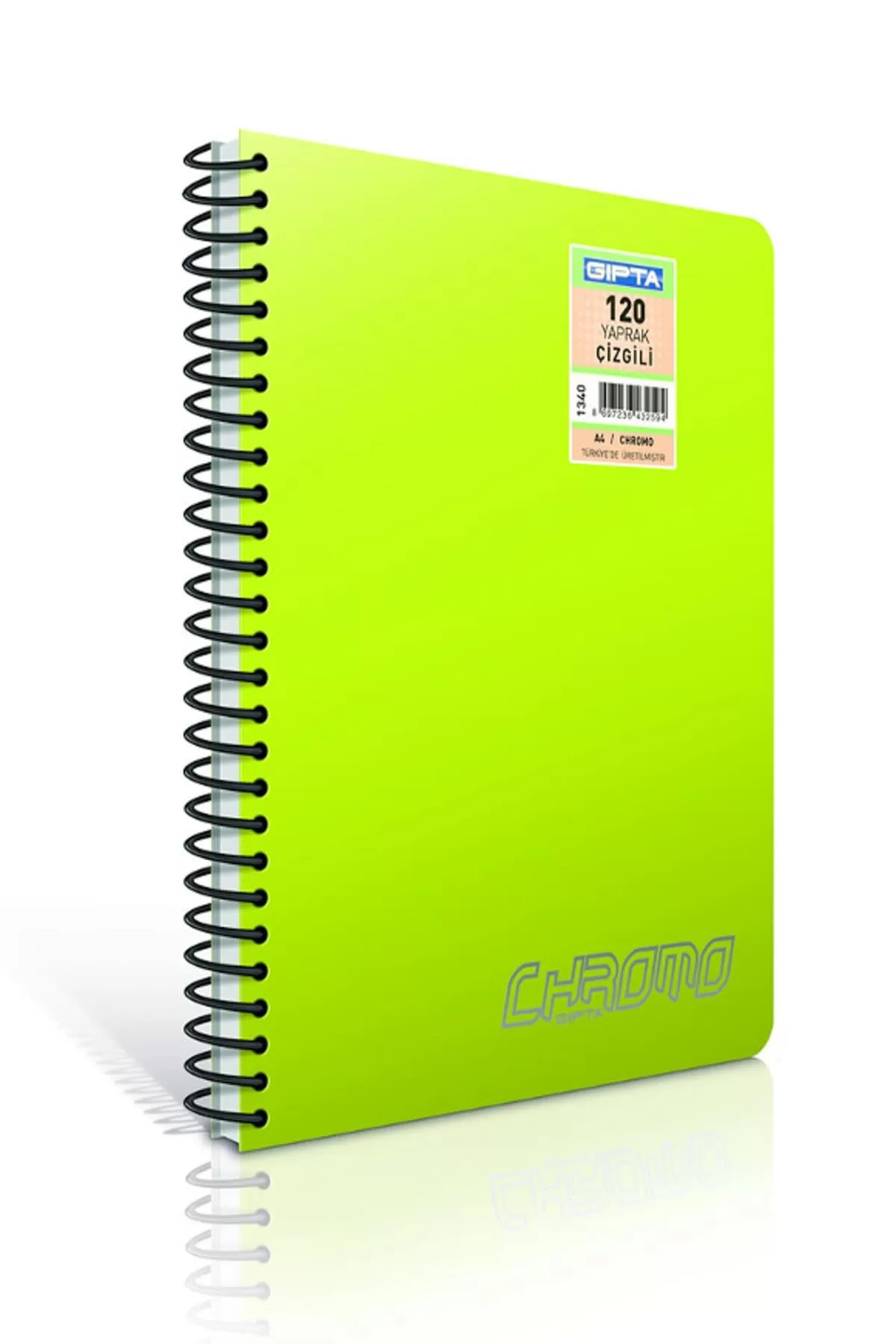 Gıpta Spiralli Defter Chromo Plastik Kapak Kareli 40 YP A4 1977