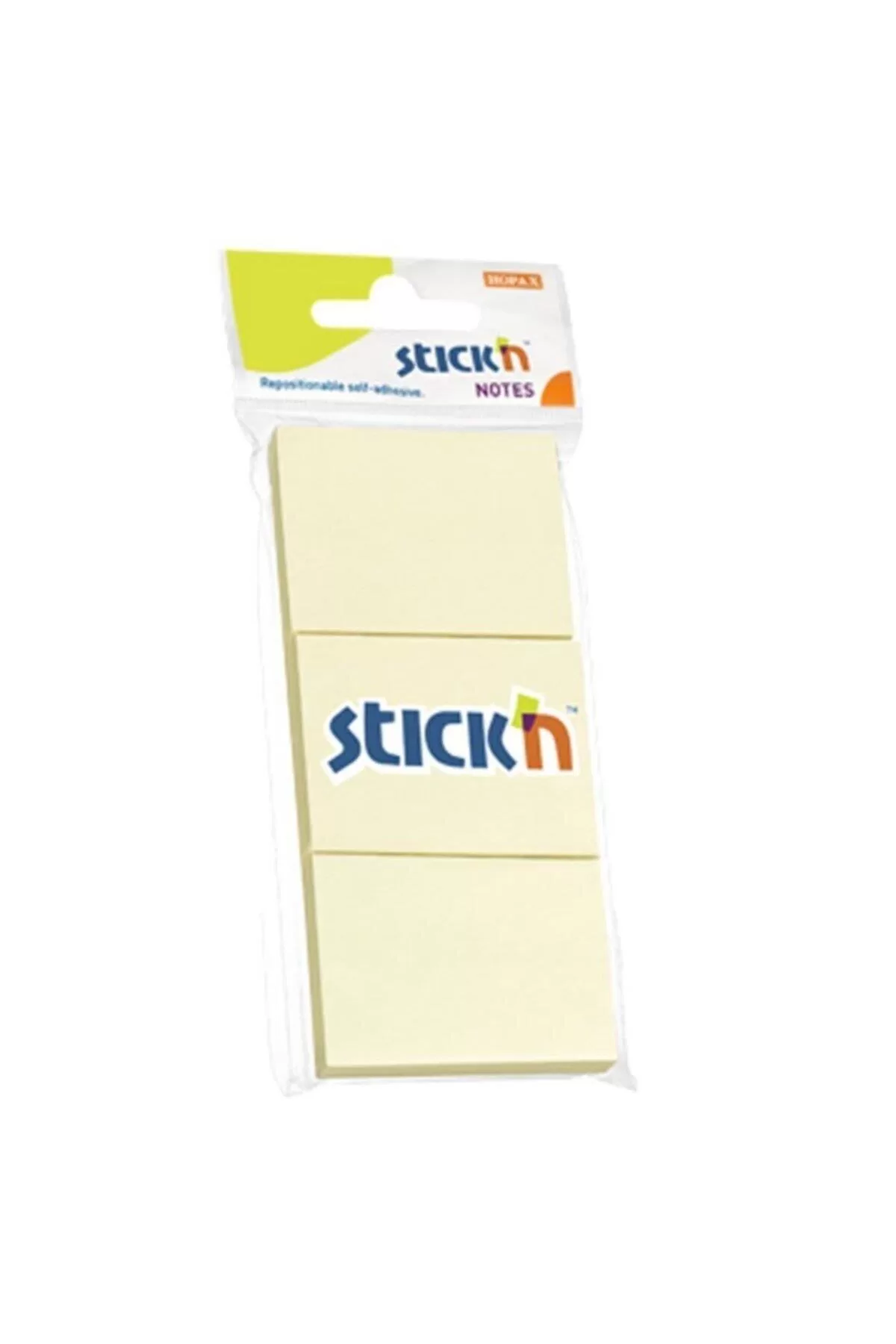 Gıpta Stickn 38 x 51 mm 3 Lü 100 Yaprak Pastel Sarı Yapışkanlı Kağıt