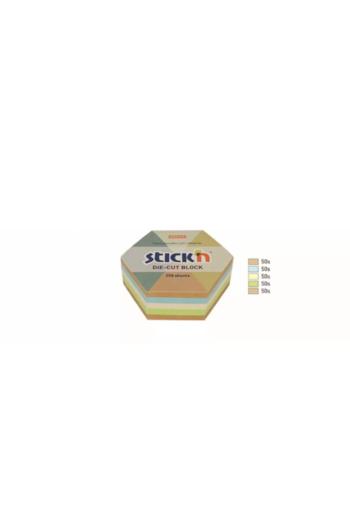 Gıpta Stıckn 61x67 Kraft Altıgen Yapışkanlı Not Blok 250 Yaprak