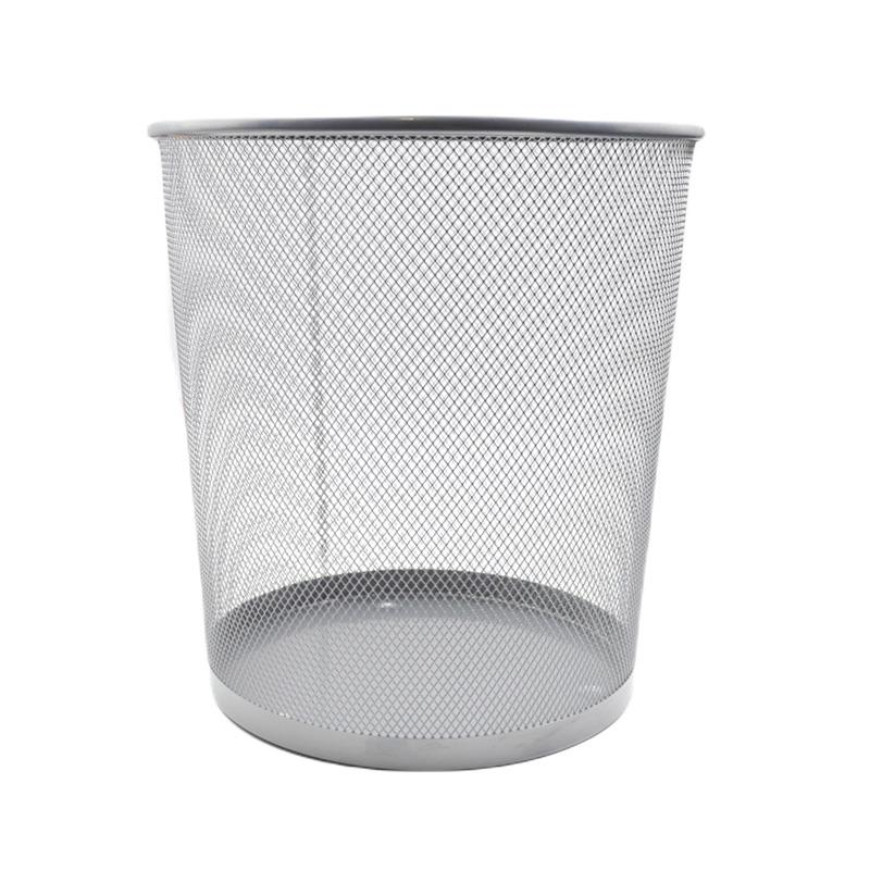 Gogi Çöp Kovası Metal Perforeli 10 Litre Gri Çöp Kovası