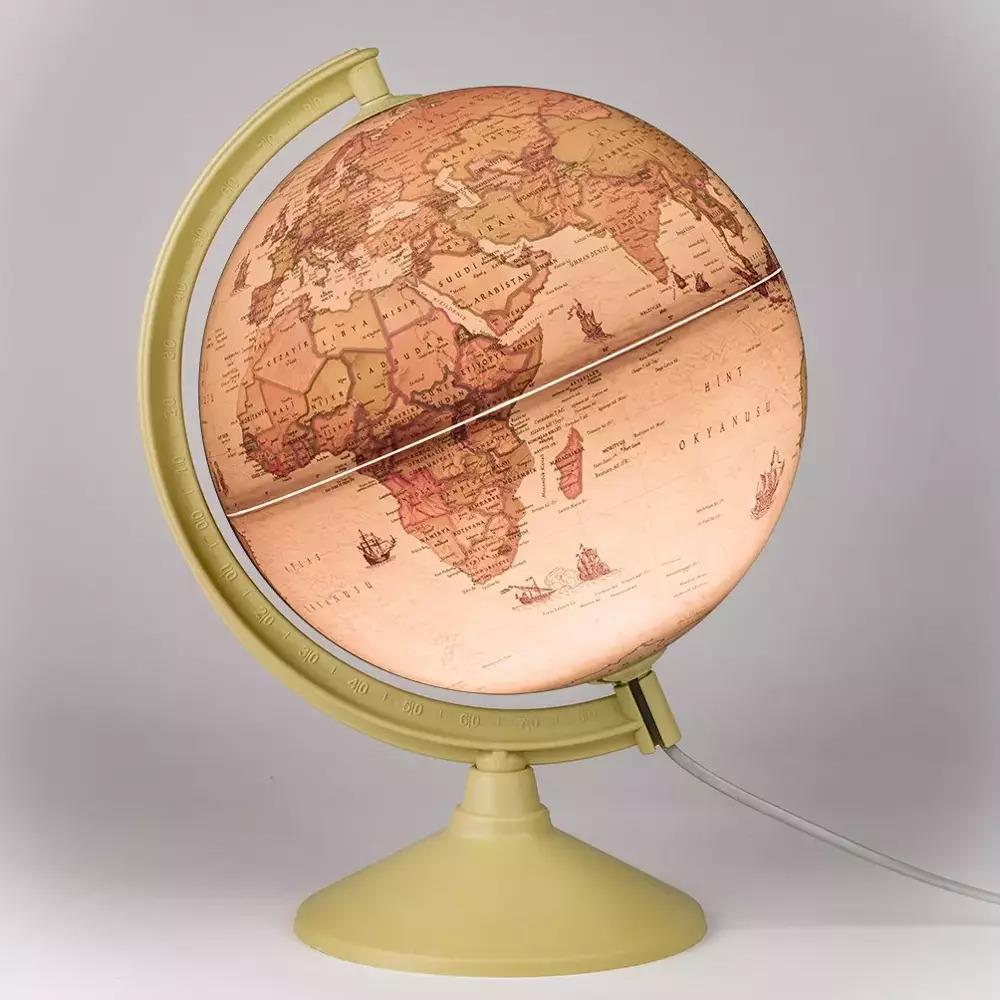 Gürbüz Küre Işıklı Antik 20 Cm Antik Işıklı Küre