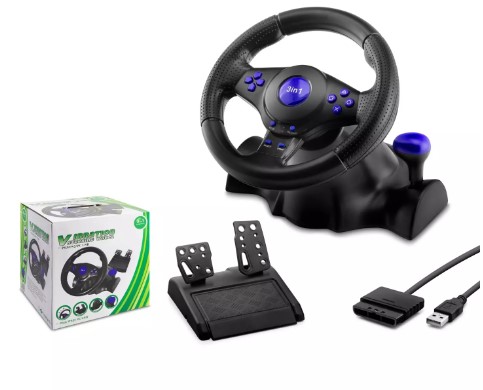 HADRON Oyun Direksiyon Seti 3in1 PS3 - PS2 - PC Direksiyon Oyun Seti