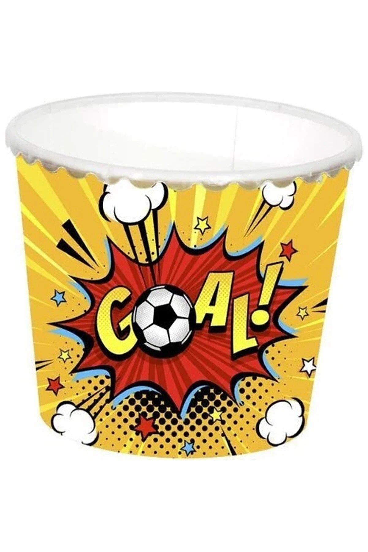 Herevin 2.3 Litre Goal Desenli Mısır ve Cips Kovası
