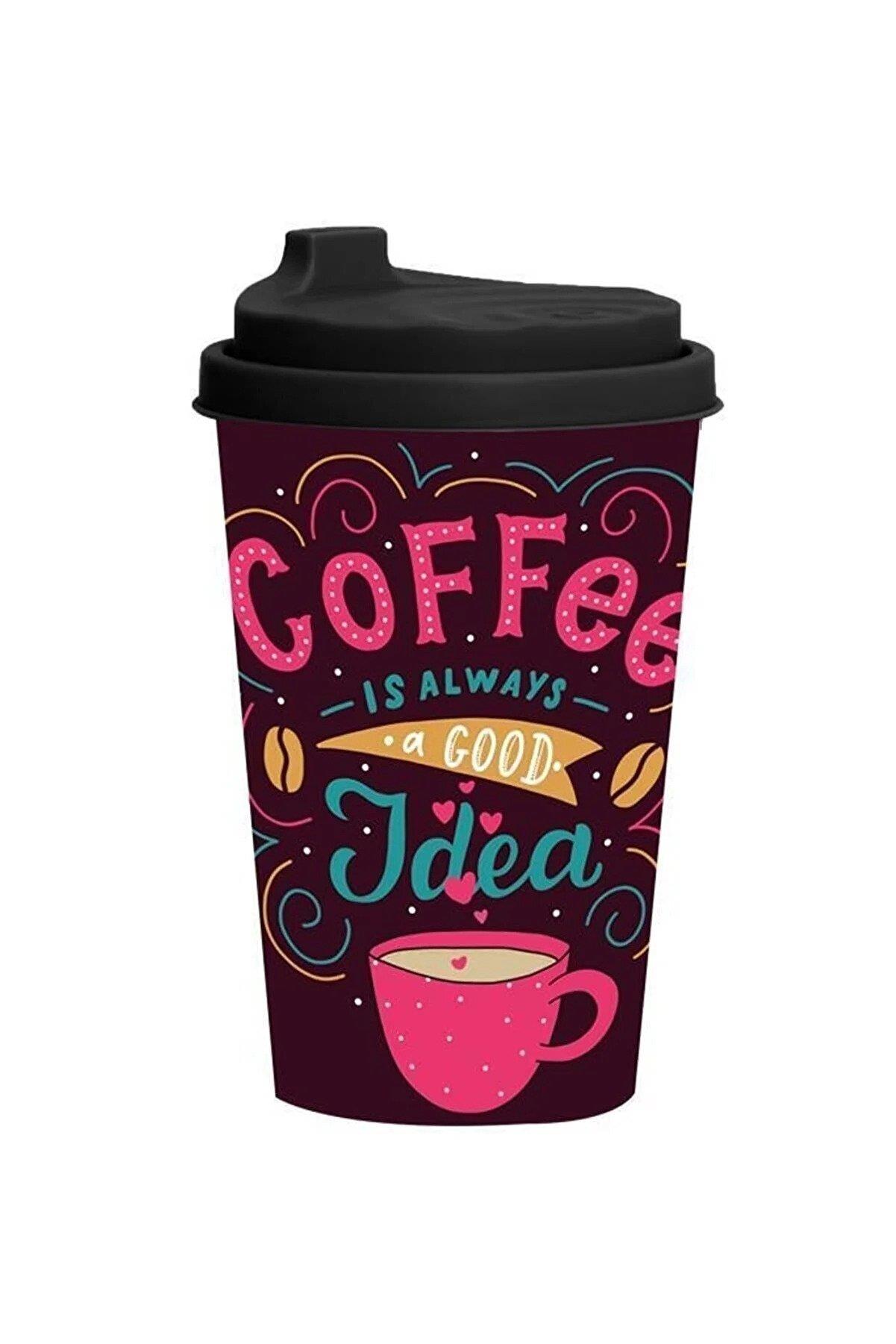 Herevin Desenli Kahve Bardağı Coffee Idea 340 Cc Kahve Bardağı