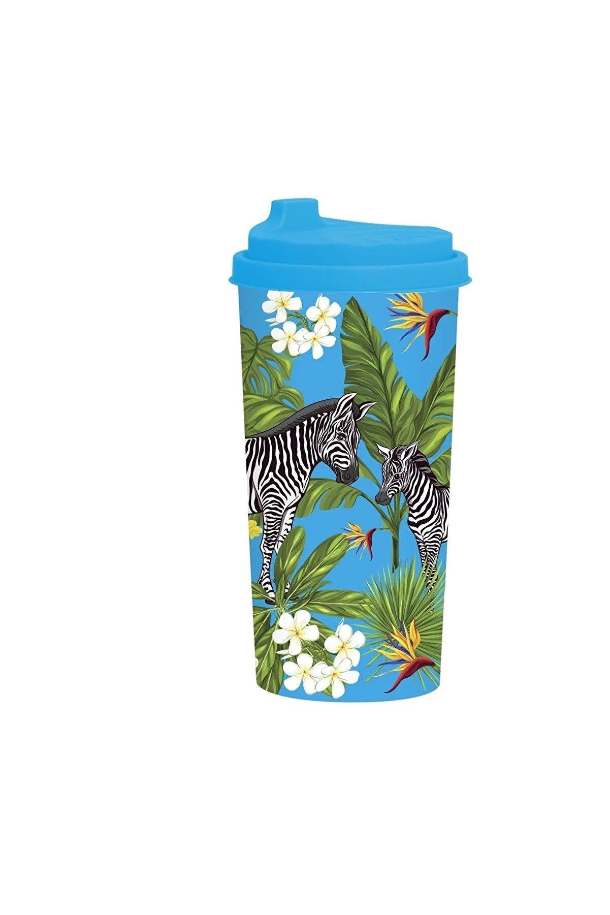 Herevin Desenli Kahve Bardağı Zebra 470 Cc Zebra Desenli Kahve Bardağı