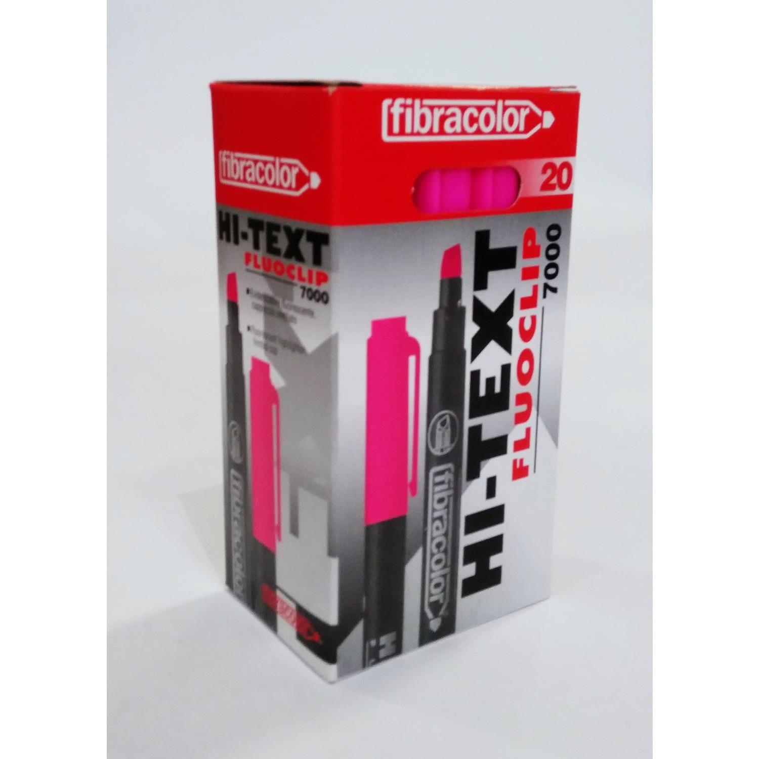 Hi-Text Fosforlu Kalem Pembe Kalem Tipi Fosforlu Kalem (20 Li Paket)