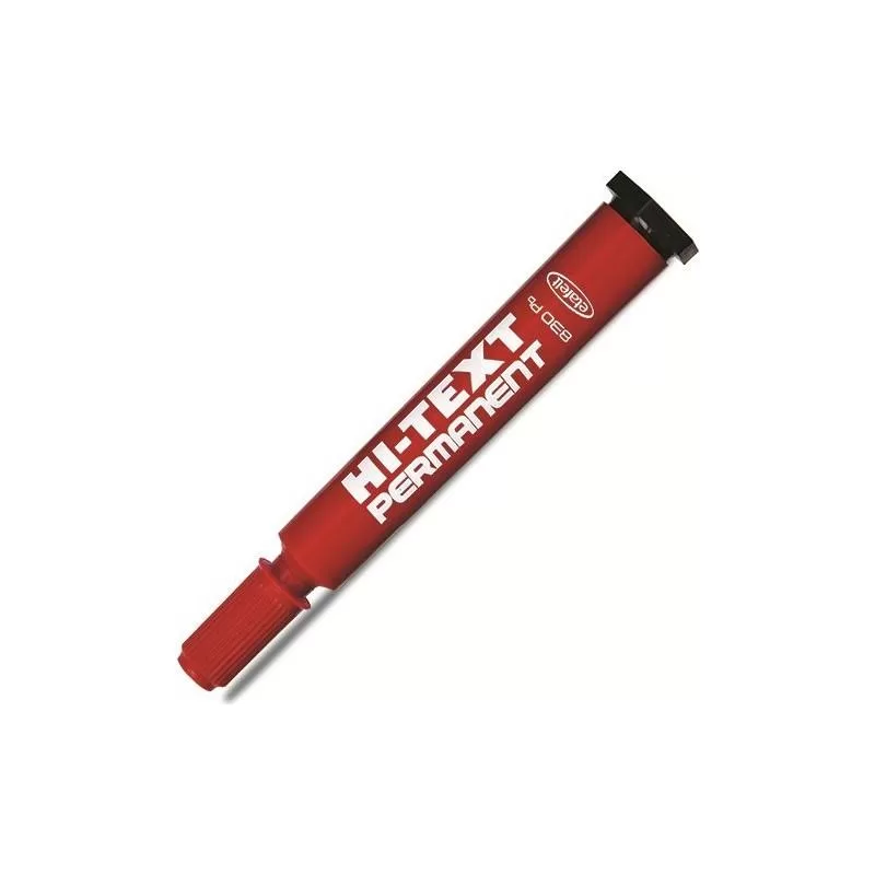 Hi-Text Markör Kesik Uçlu Kırmızı 830PC