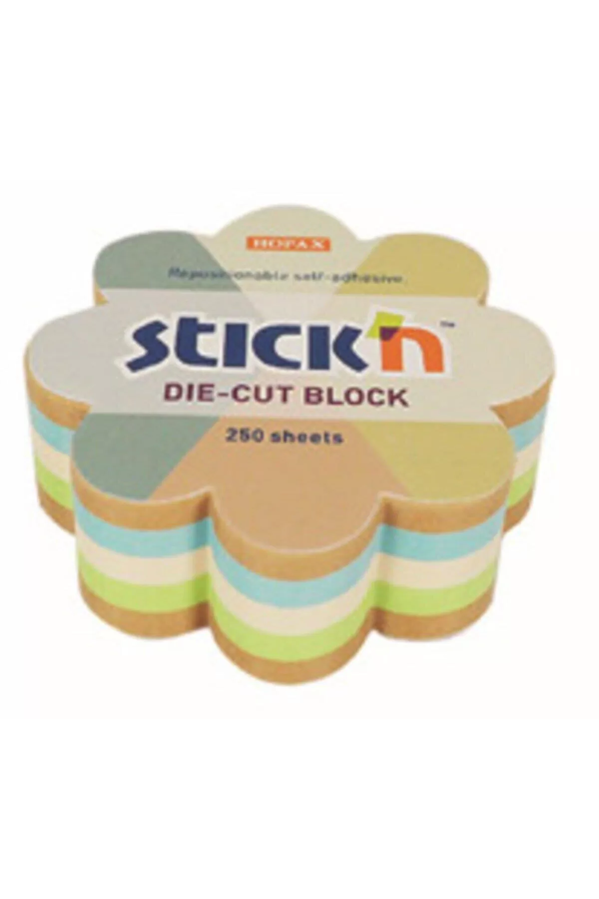 Hopax Stickn 67x67 mm Kraft Çiçek Yapışkanlı Not Kağıdı Notblok 250 Yaprak