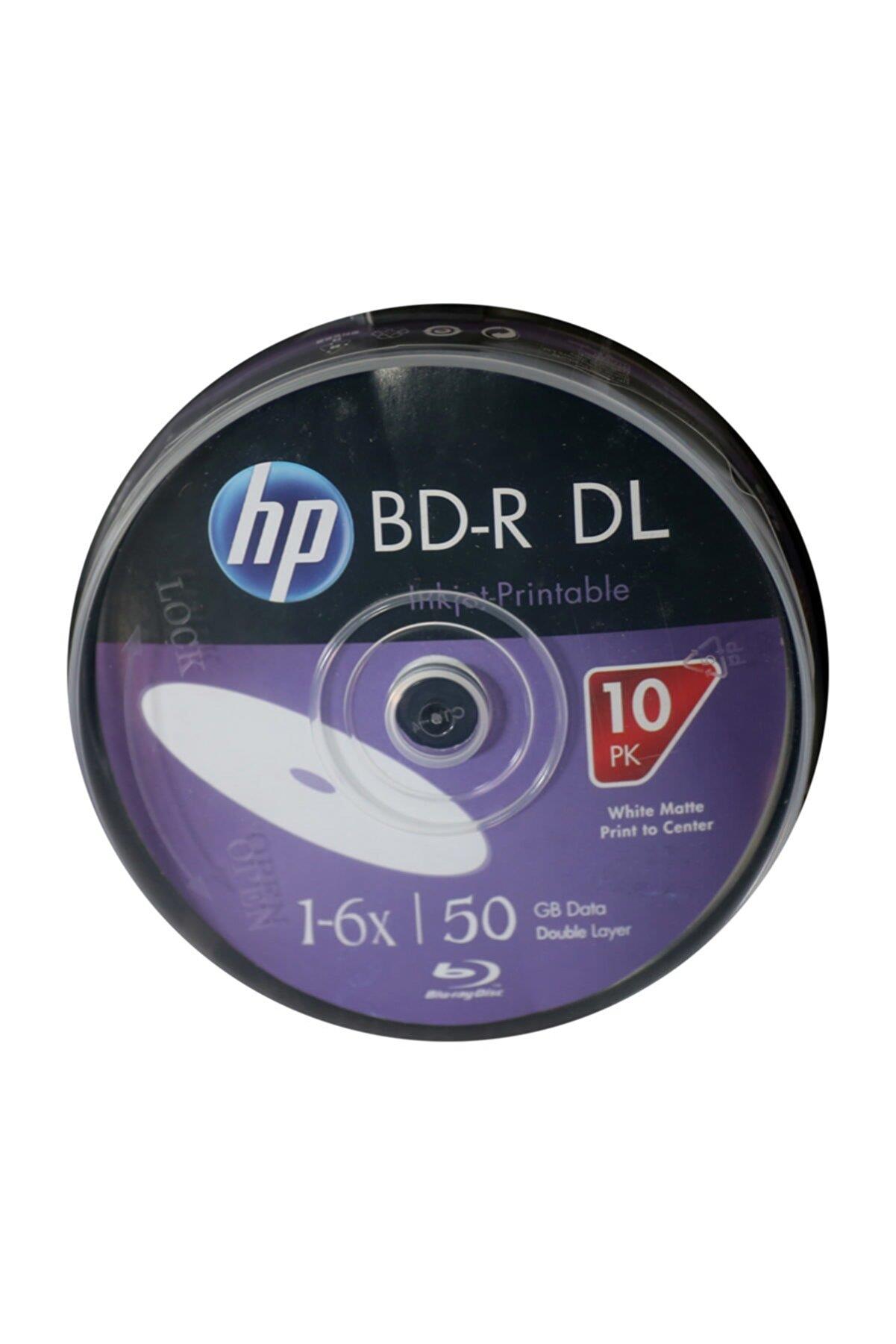 Hp Blu-Ray Bd-R 6X 50 Gb 10 Lu Cake Box Prıntable Baskı Yapılabilir Blu-Ray Dvd