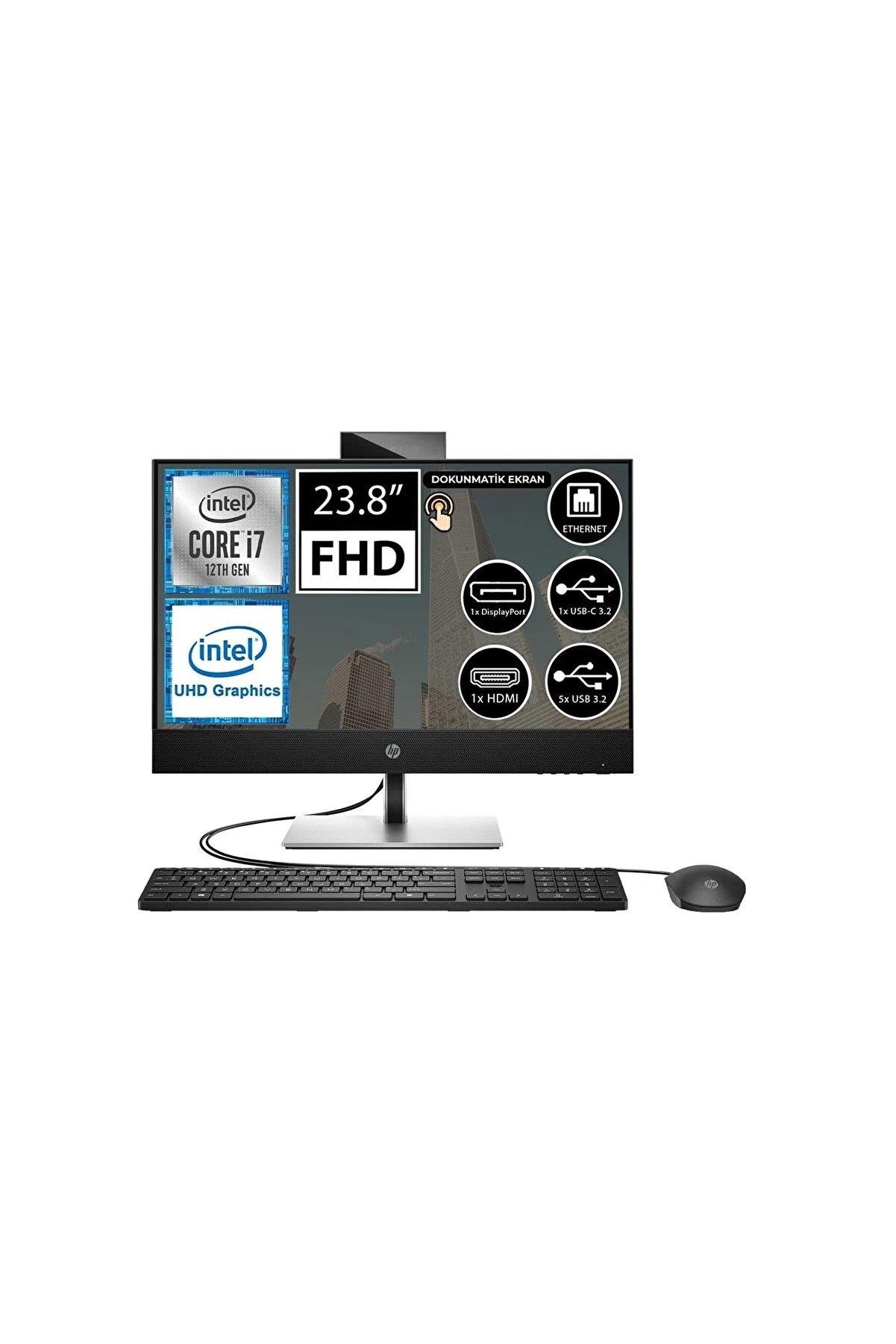 Hp ProOne 440 G9 6D395EA i7-12700T 8GB 512GB SSD 23.8 FHD FreeDOS Dokunmatik All In One Bilgisayar