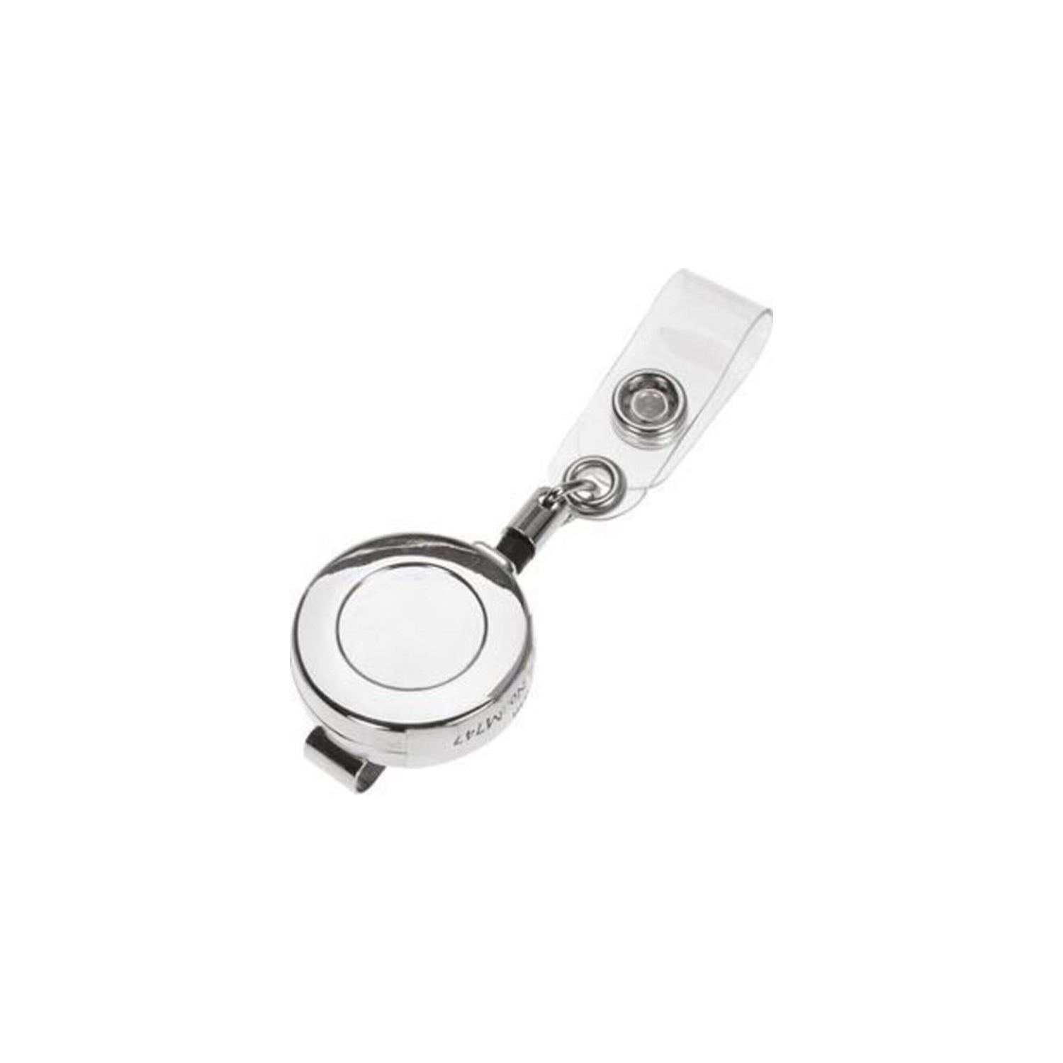 İnox Yoyo Metal Kaplamalı Yaka Kartı Tutacağı Yoyo (50 Li Paket)