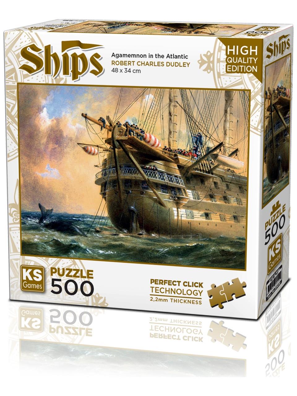 KS Games Hms Agamemnon In Atlantic 500 Parça Puzzle